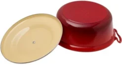 Le Creuset Faitout Braadpan 24 Cm Kersenrood -Pannen- Kokers Winkel 1057304