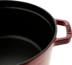 Staub Ronde Stoof-/Braadpan 26 Cm Kersenrood -Pannen- Kokers Winkel 1204589