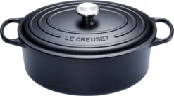 Le Creuset Signature Ovale Braadpan 27 Cm Mat Zwart