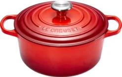 Le Creuset Signature Ronde Braadpan 24 Cm Kersenrood