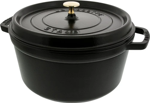 Staub Ronde Stoof-/Braadpan 28 Cm Zwart 1 Staub Ronde Stoof-/Braadpan 28 Cm Zwart