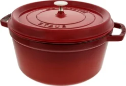 Staub Ronde Stoof-/Braadpan 28 Cm Kersenrood