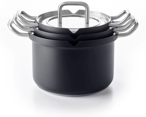 BK-Q-Linair Master Glas Zwart Pannenset 4-delig 10 BK-Q-Linair Master Glas Zwart Pannenset 4-delig - Afbeelding 10