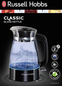 Russell Hobbs Classic Glass Waterkoker -Pannen- Kokers Winkel 1483714