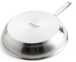 KitchenAid Stainless Steel Koekenpannenset 20 + 24 + 28 Cm -Pannen- Kokers Winkel 1503252