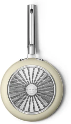 SMEG Koekenpan 24 Cm Crème -Pannen- Kokers Winkel 1619014