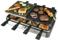Bourgini Gourmette/Raclette/Stone Grill Plus - 8 Personen