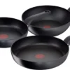 Tefal Hard Titanium Pro Koekenpannenset 24 + 28 Cm + Wokpan 28 Cm