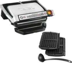Tefal OptiGrill+ GC716D + Wafelaccessoire -Pannen- Kokers Winkel 1822055
