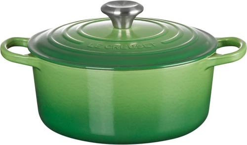 Le Creuset Signature Ronde Braadpan 24 Cm Bamboo Green 1 Le Creuset Signature Ronde Braadpan 24 Cm Bamboo Green