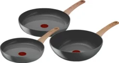 Tefal Renew Keramische Koekenpannenset 24 + 28 Cm + Wokpan 28 Cm