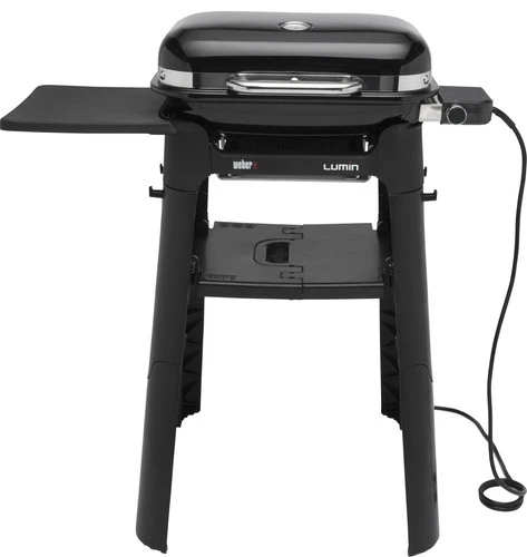 Weber Lumin Compact Black Met Onderstel 1 Weber Lumin Compact Black Met Onderstel