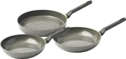 BK Balans Koekenpannenset 24 + 28 Cm + Grillpan 28 Cm