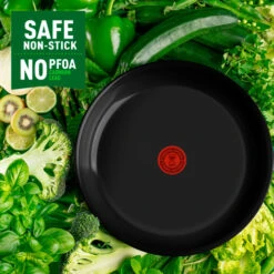 Tefal Renew On Keramische Koekenpan 24 Cm Zwart -Pannen- Kokers Winkel 1933306