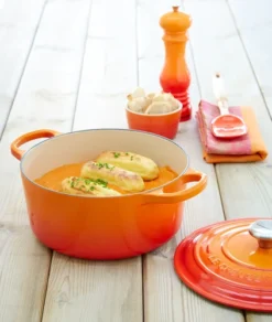Le Creuset Signature Ronde Braadpan 24 Cm Oranjerood -Pannen- Kokers Winkel 364411