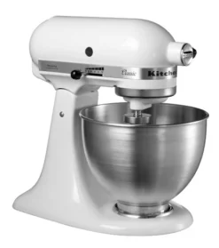 KitchenAid Classic Mixer 5K45SSEWH Wit -Pannen- Kokers Winkel 411402