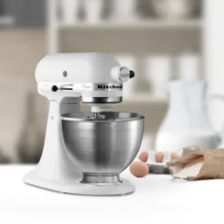 KitchenAid Classic Mixer 5K45SSEWH Wit -Pannen- Kokers Winkel 411404