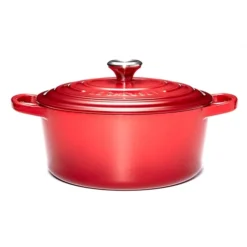 Le Creuset Signature Ronde Braadpan 20 Cm Kersenrood -Pannen- Kokers Winkel 430823