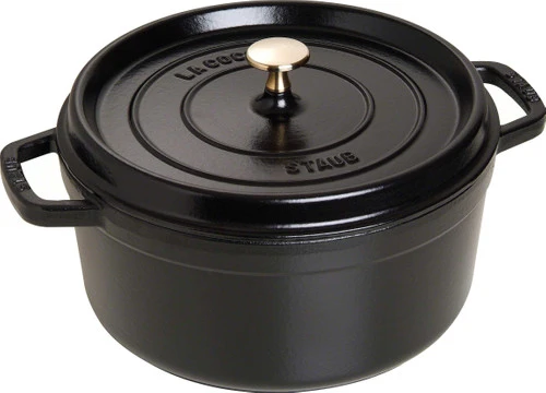 Staub Ronde Stoof-/Braadpan 28 Cm Zwart 3 Staub Ronde Stoof-/Braadpan 28 Cm Zwart - Afbeelding 3