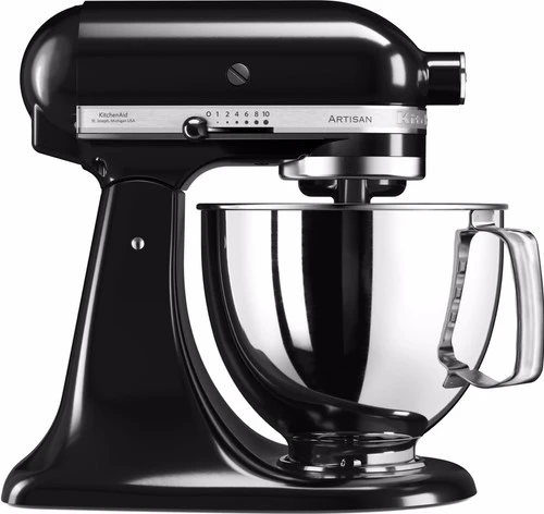 KitchenAid Artisan Mixer 5KSM125 Onyx Zwart + Pastaroller En -snijderset (3-delig) 2 KitchenAid Artisan Mixer 5KSM125 Onyx Zwart + Pastaroller En -snijderset (3-delig) - Afbeelding 2