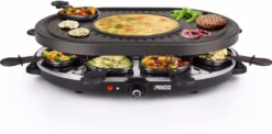 Princess Raclette 8 Oval Grill Party 162700 -Pannen- Kokers Winkel 938080