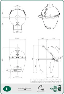 Big Green Egg Large 22 Big Green Egg Large -Pannen- Kokers Winkel 988698 1